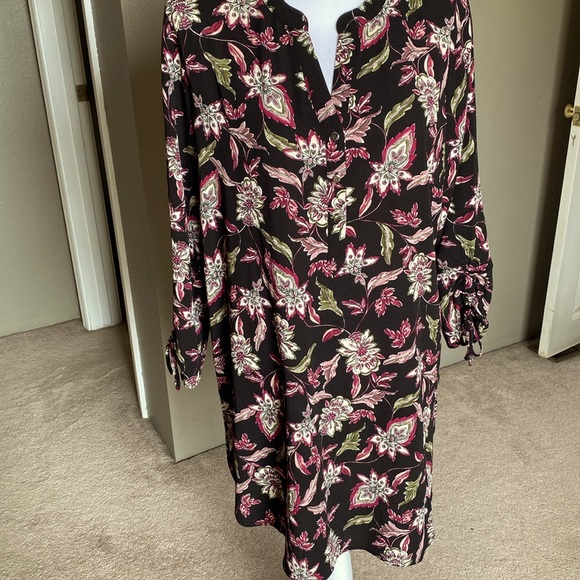 Blazer Femme Roz & Ali - Imprimé Floral Noir Et Blanc - Taille L - Occasion Très Bon état